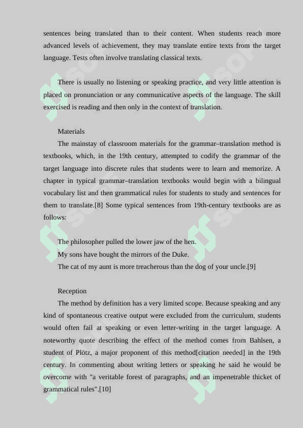 Analysis of grammar translation method in local teaching instutions 4