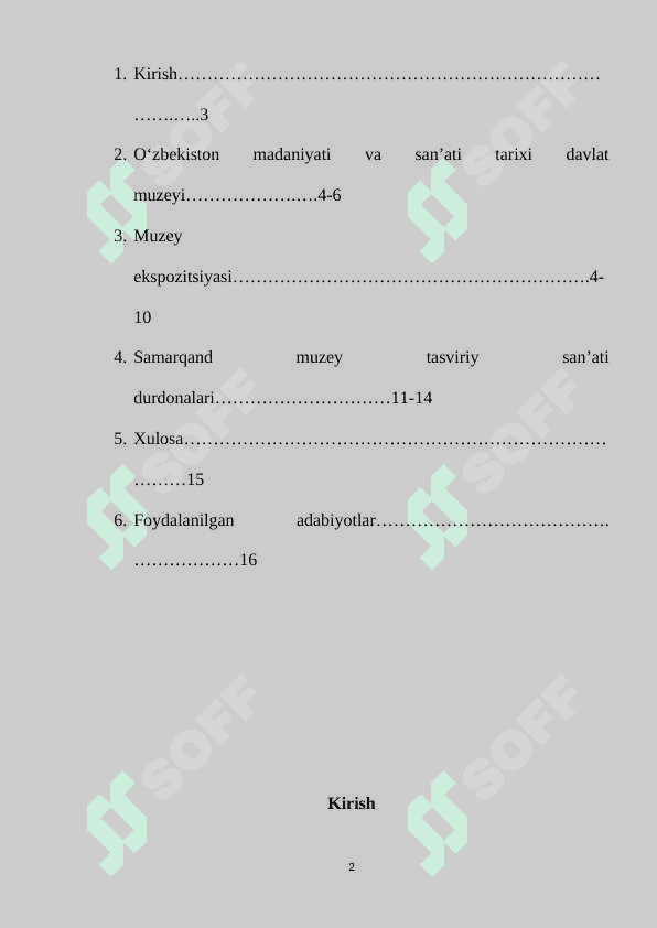 O'zbekiston madaniyat tarixi davlat muzeyi 2