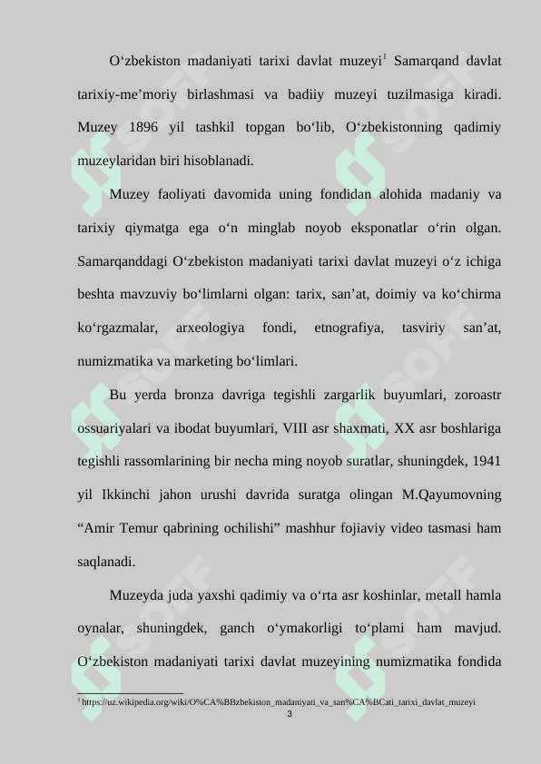 O'zbekiston madaniyat tarixi davlat muzeyi 3