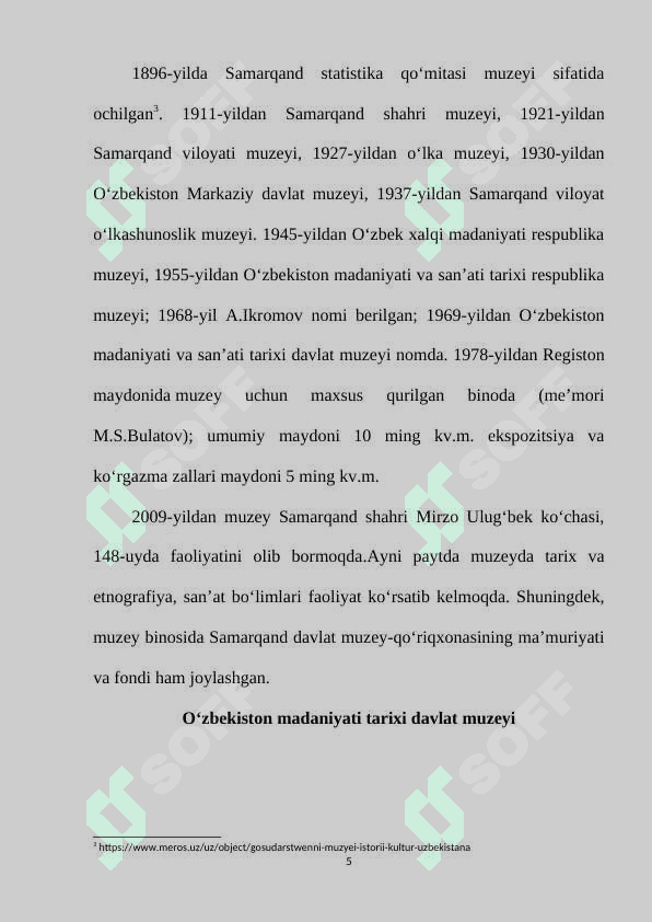 O'zbekiston madaniyat tarixi davlat muzeyi 5