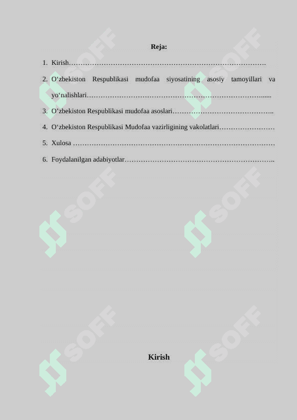 O'zbekiston Respublikasida mudofa tizimi 2