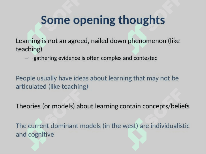 Approaches to learning 3