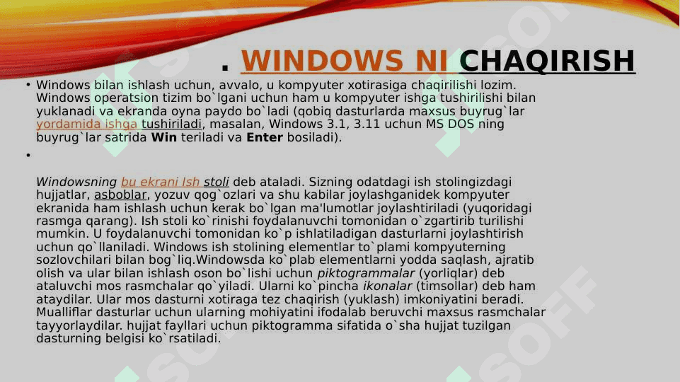 Windows operatsion tizimi haqida 8