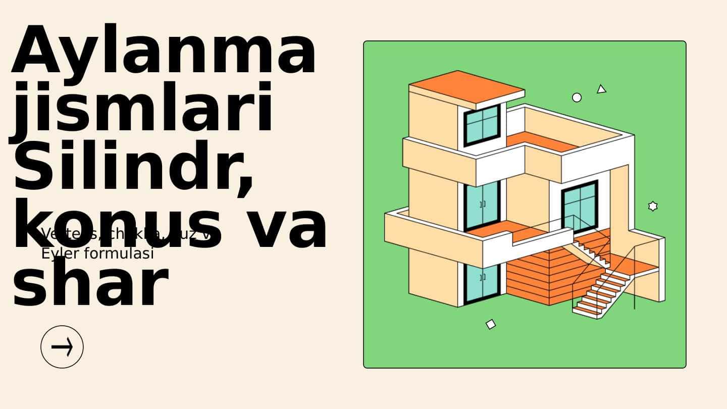 Aylanma jismlari Silindr, konus va shar (2) 1