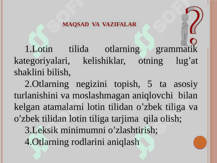 Ot so’z turkumi va uning grammatik kategoriyalari 2