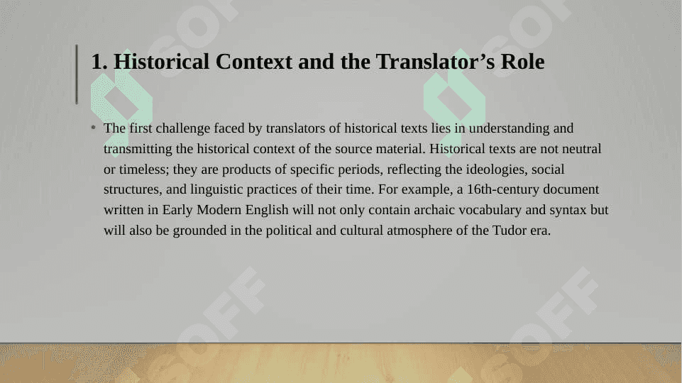 Translation Challenges in Historical Texts 2