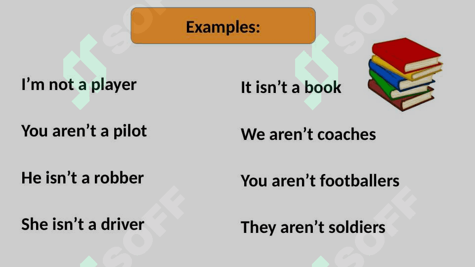 To be. Positive, negative and question form 6