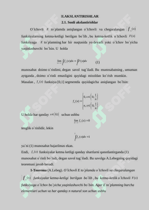 LEBEG-STILTES INTEGRALI 3