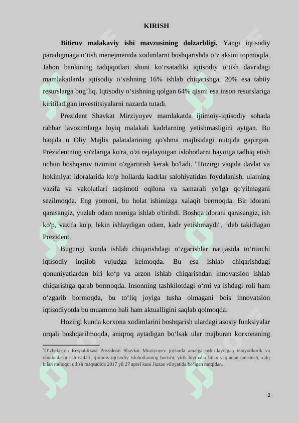 Temir yo‘l korxonalarida kadrlar siyosatini shakllantirish, boshqarish va rivojlantirish yo'llari 2