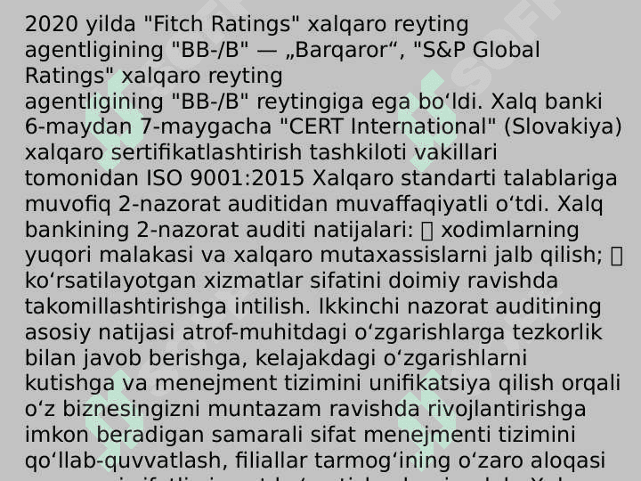 O'zbekiston Respublikasi aksiyadorlik tijorat Xalq banki 4