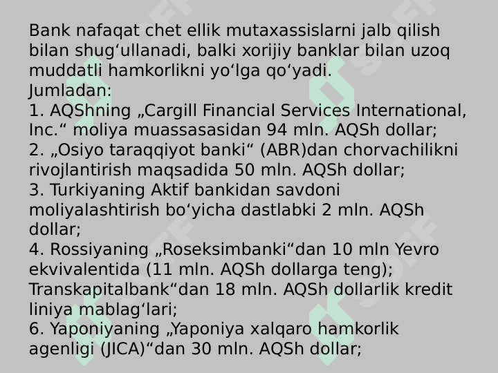 O'zbekiston Respublikasi aksiyadorlik tijorat Xalq banki 6