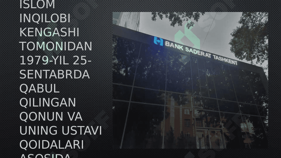 Eron Soderot bankining Toshkent shahridagi sho'ba banki 4