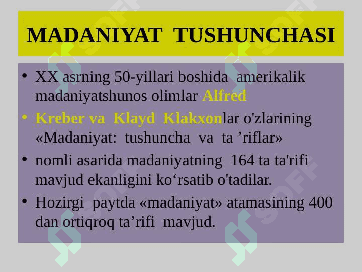 O'ZBEKISTONNING MADANIYATI VA SAN'ATI TARIXI FANINING MAQSADI VA VAZIFALARI 7