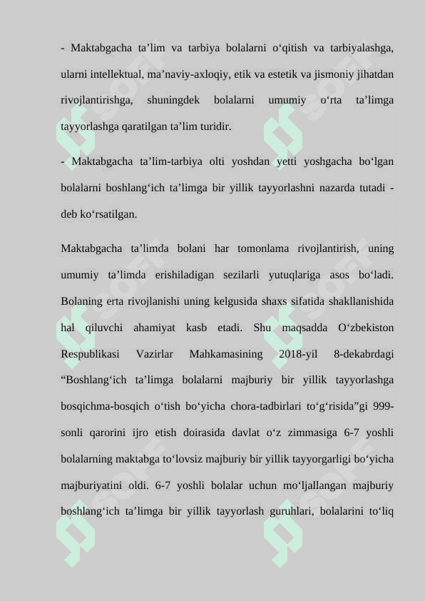 Maktabgacha yoshdagi bolalarni maktab ta’limiga tayyorlash nazariyasi. 4