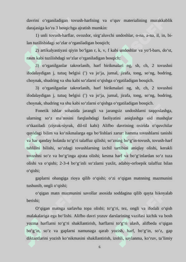BOLALARNI SAVOD O‘RGATISHGA TAYYORLASH 6