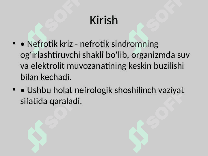 Nefrotik Kriz 2
