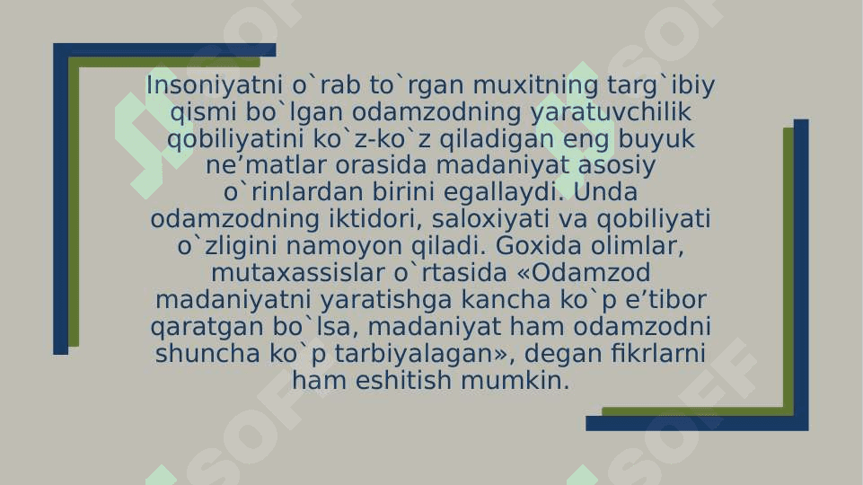 Dunyo xalqlari madaniyati o‘rtasidagi umumiyliklar va farqlar 3
