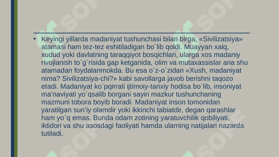 Dunyo xalqlari madaniyati o‘rtasidagi umumiyliklar va farqlar 4