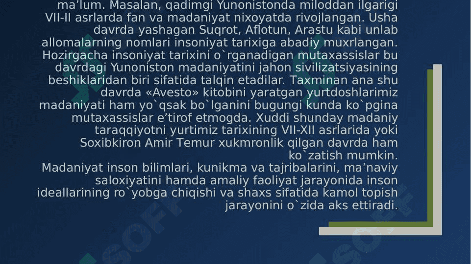 Dunyo xalqlari madaniyati o‘rtasidagi umumiyliklar va farqlar 5