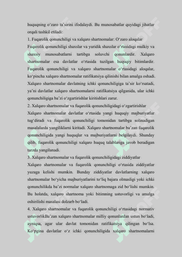 7-modda. Fuqarolik qonunchiligi va xalqaroshartnomalar hamda bitimlar 4