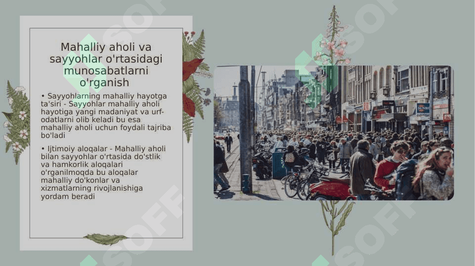 Turizmdagi mavsumiy tebranishlar omillari 8