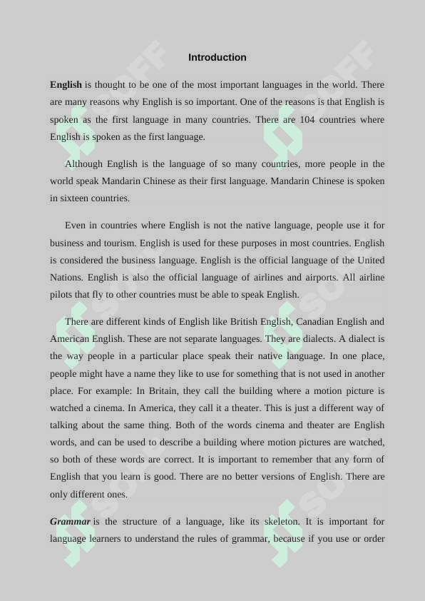 Compare and contrast between Shakespearean English and modern day 2