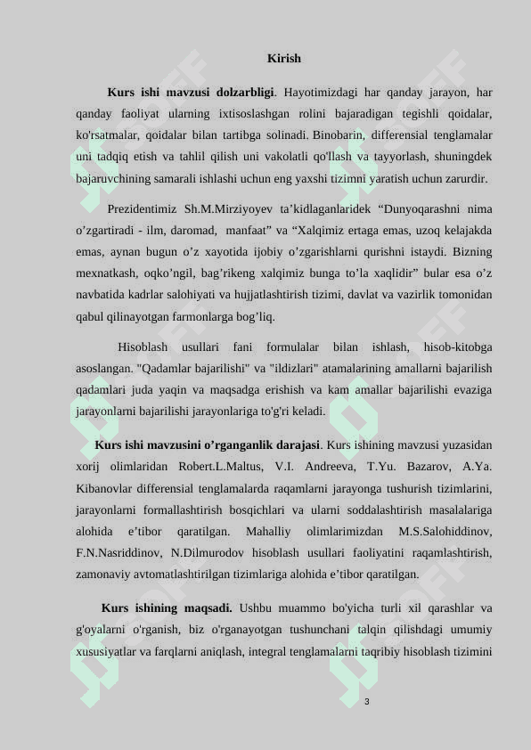 Splaynlar yordamida interpolatsiyalash 3