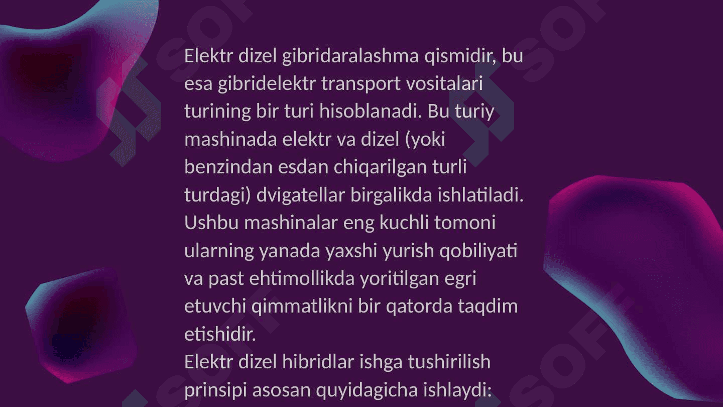 Gibrid - elektr dvigatellarning ishlash prinsipi va texnologiyasi 2