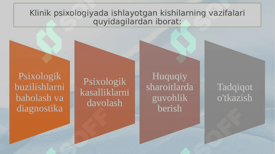 Klinik psixologiyaning ilmiy tekshirish faoliyat sohalari.  20.pptx 8