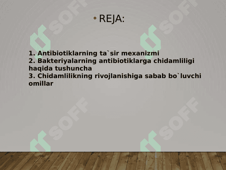 Bakteriyalarning antibiotiklarga chidamli shakllarini paydo bo`lish mexanizmlari 2