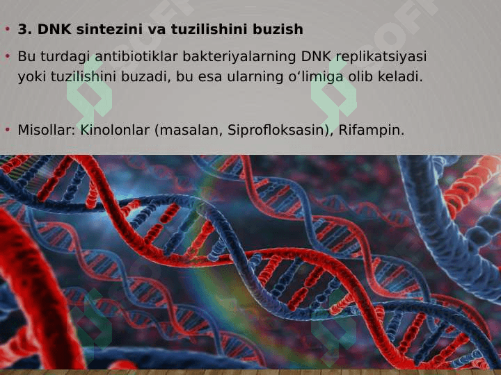 Bakteriyalarning antibiotiklarga chidamli shakllarini paydo bo`lish mexanizmlari 7