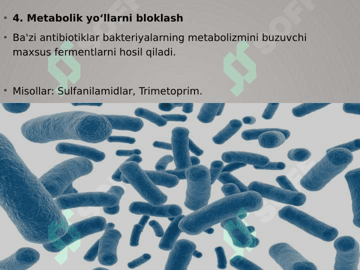 Bakteriyalarning antibiotiklarga chidamli shakllarini paydo bo`lish mexanizmlari 8