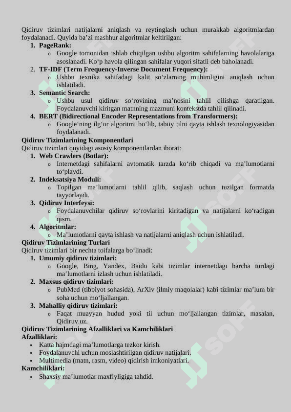 Qidiruv tizimlari. Elektron pochta 2