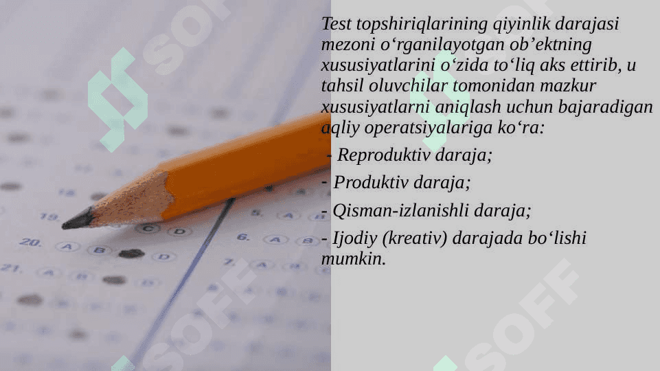 Pedagogik testologiya tarixi 8