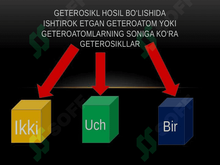 GETEROSIKLIK BIRIKMALAR . Geteroxalqali moddalar 6