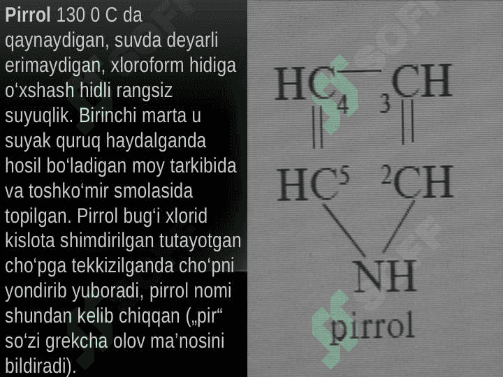 GETEROSIKLIK BIRIKMALAR . Geteroxalqali moddalar 8