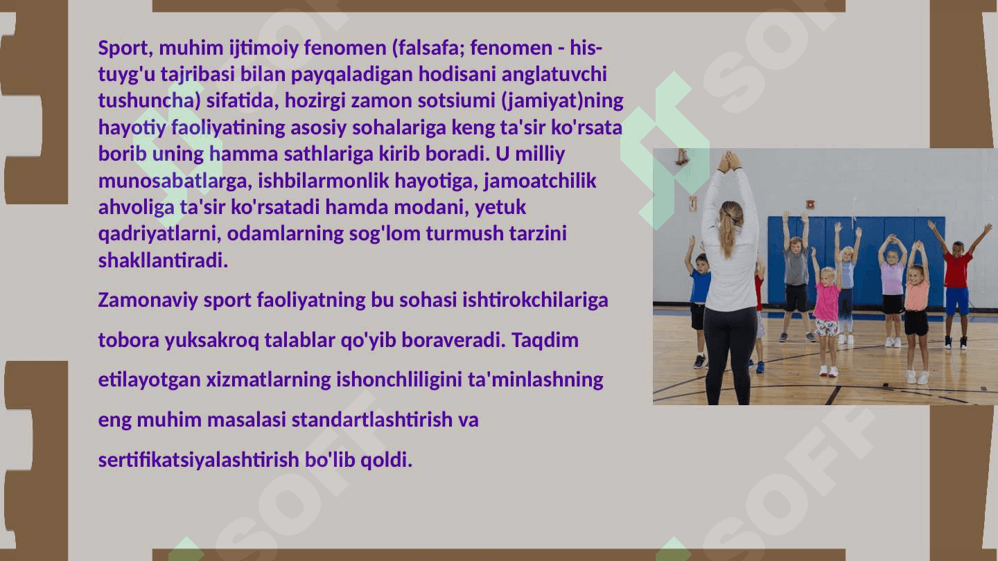 Jismoniy tarbiya va sportda metrologik va axborot ta’minoti hamda standartlashtirish 2