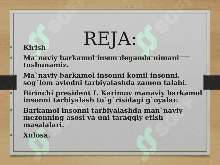 Barkamol inson tarbiyasi 2