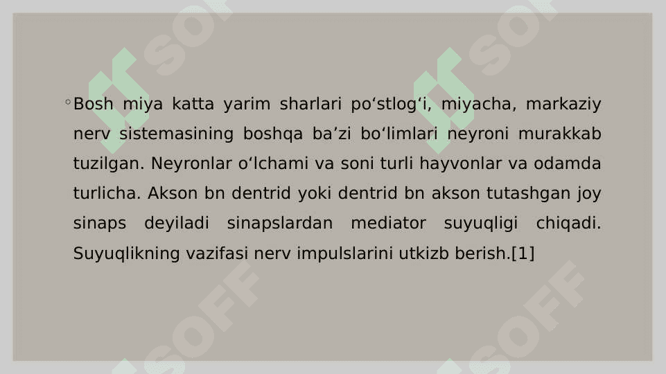 Neyron uning tuzulishi va funksiyasi 4