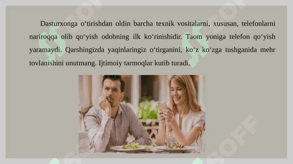 Oshxona etiketi 4