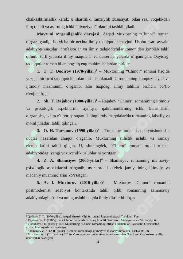 Asqad Muxtorning “Chinor” romanida syujet va kompozitsiya 4