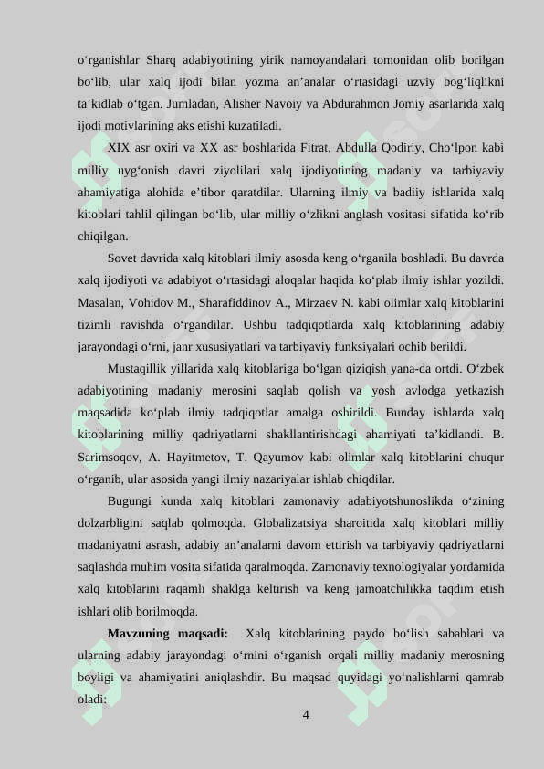 Xalq kitoblarining paydo boʻlish sabablari va adabiy jarayon 4