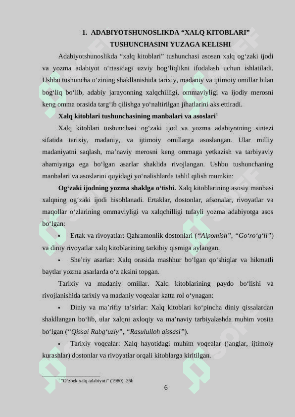 Xalq kitoblarining paydo boʻlish sabablari va adabiy jarayon 6