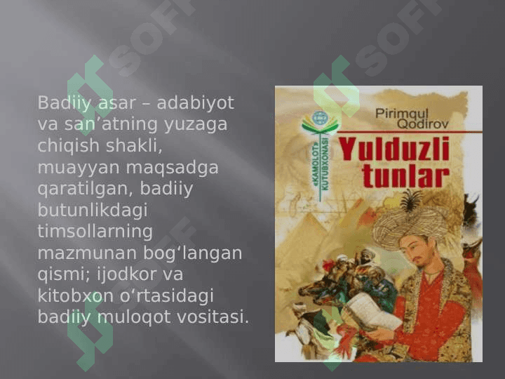 Badiiy asar haqida ta’limot 3