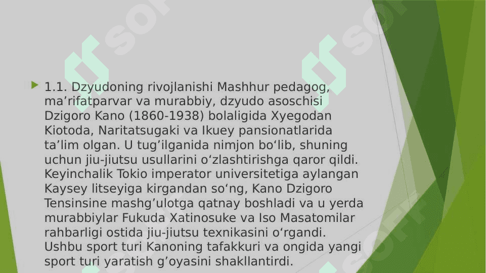 Dzyudo turlari bo’yicha mashg’ulotlarni o’tkazish metodikasi 2