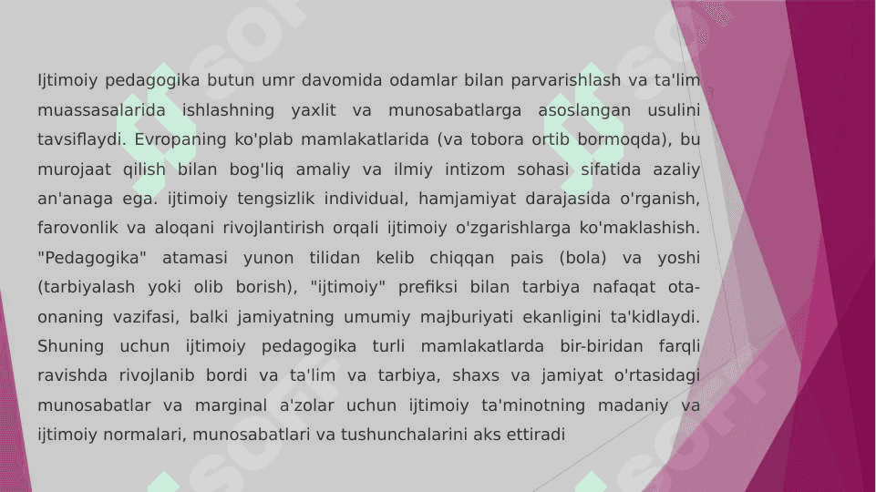 Ijtimoiy pedagogik faoliyat turlarining ahamiyati 3
