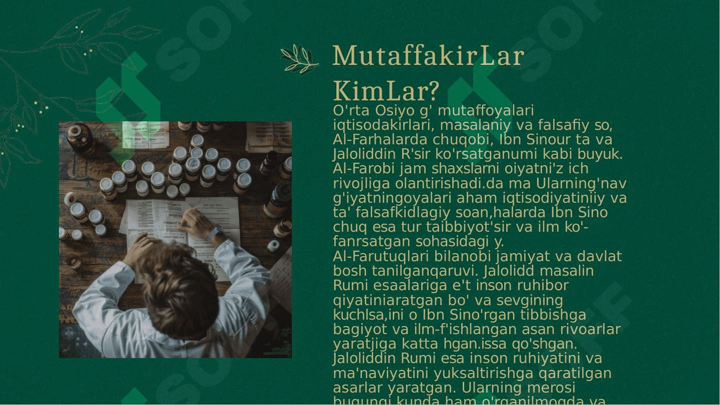 O'rta Osiyo mutaffakirlari iqtisodiy g'oyalari 3