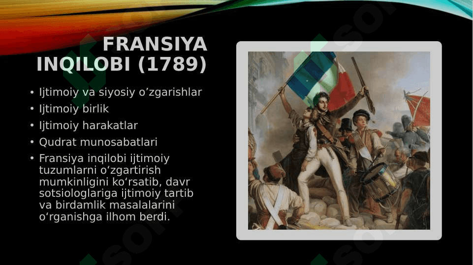 G’arbda  sotsiologiyaning vujudga kelishi 7