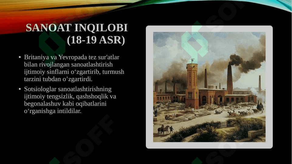 G’arbda  sotsiologiyaning vujudga kelishi 8