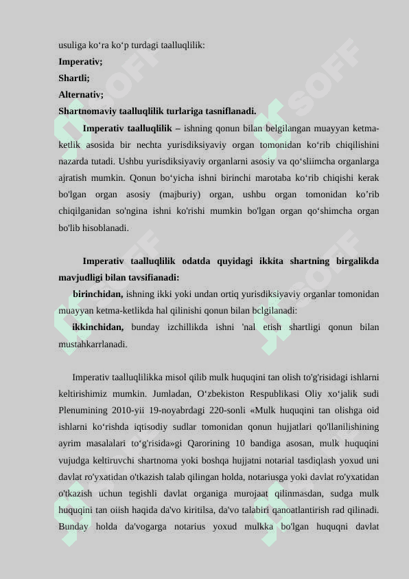 Iqtisodiy ishlarning taalluqliligi 4
